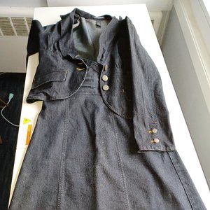 Two-piece Denim Suit with Dress from Bisou Bisou.
